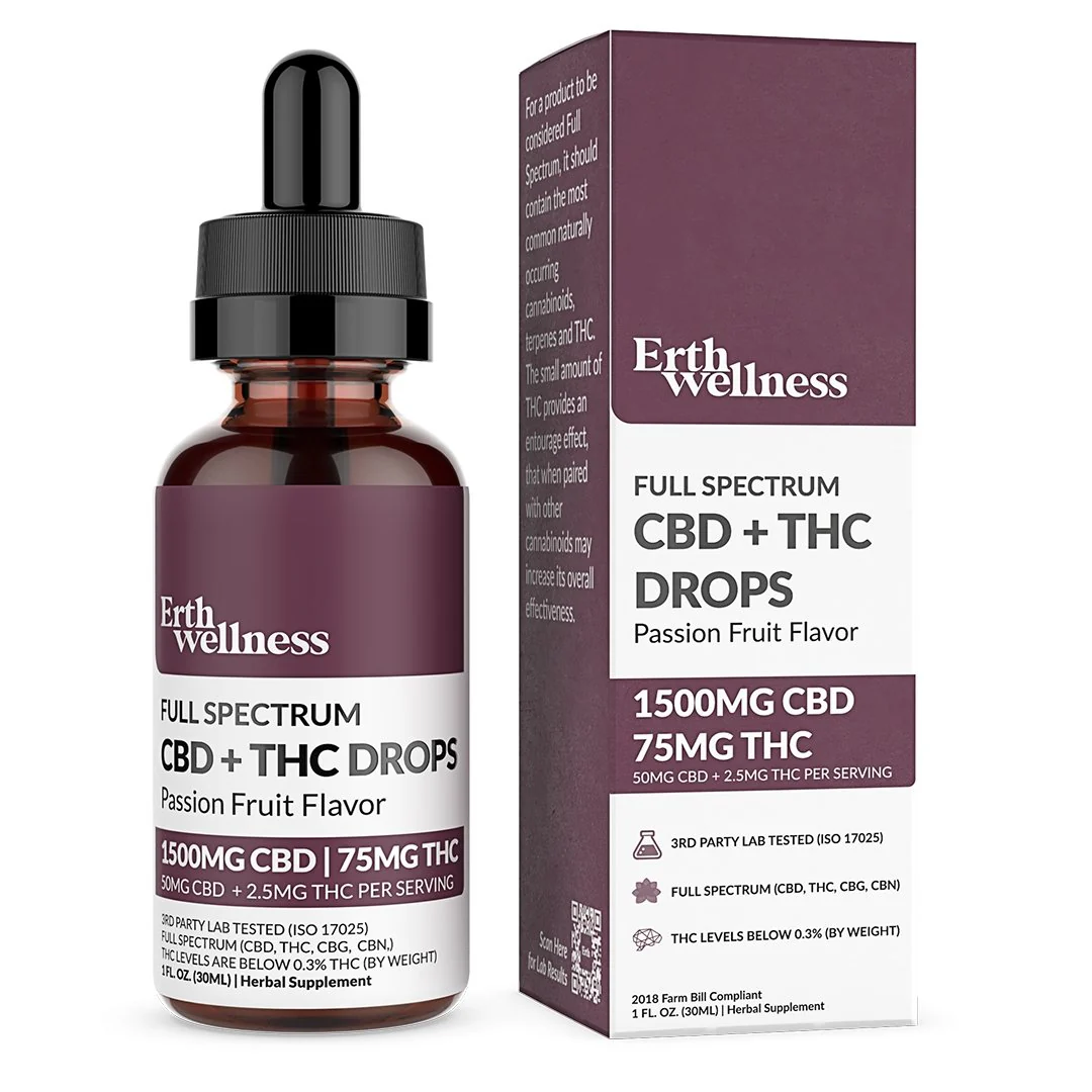 Full Spectrum CBD + THC RELIEF Drops - Image 4