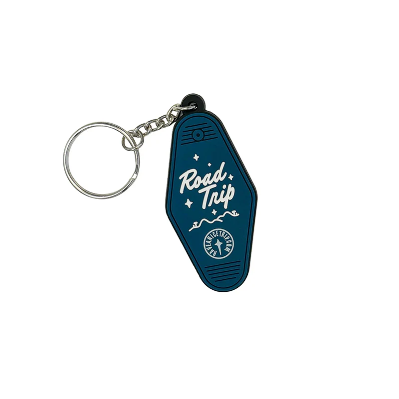 Road Trip Rubber Hotel Keychain